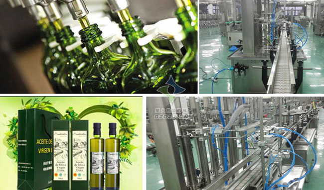 全自动橄榄油灌装锁盖贴标生产线